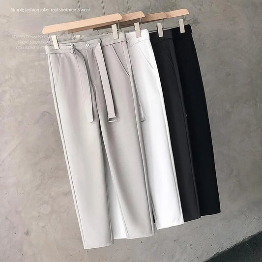 Thin Suit Pants for Men Comfortable Business Office Slim Feet Pants