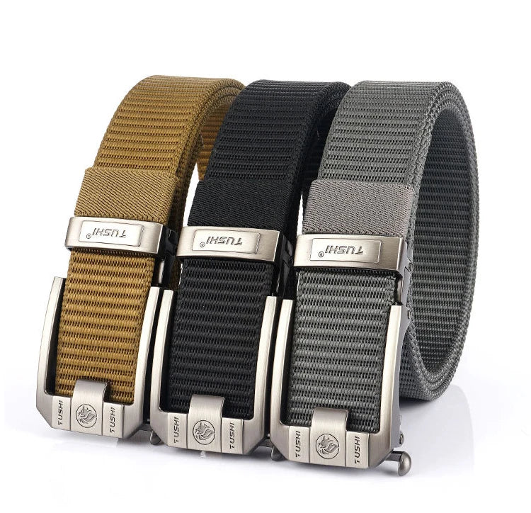 MEDYLA Tactical Belt Nylon Military Army belt Outdoor Metal Buckle Police Heavy Duty men's Training Hunting Belt
