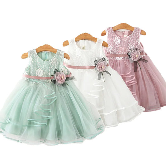 Baby Girls Dress Casual Costume Kids Dresses For Girls Flower Baby Dress
