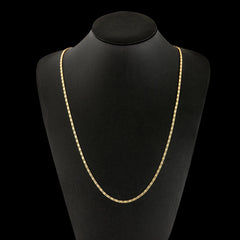 Gold Charm Chain Necklace For Women Man Wedding Fashion Jewelry