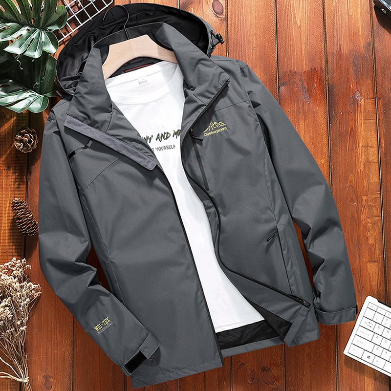Oversize 6XL 7XL 8XL Men's Streetwear Tactical Softshell Bomber Jacket Male