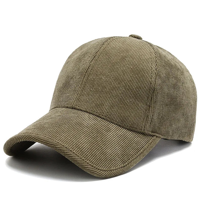 FS Trendy Army Green Corduroy Baseball Caps For Men Luxury Brand Women Hat Yellow Streetwear Hip Hop Cap Bone Masculino 2026