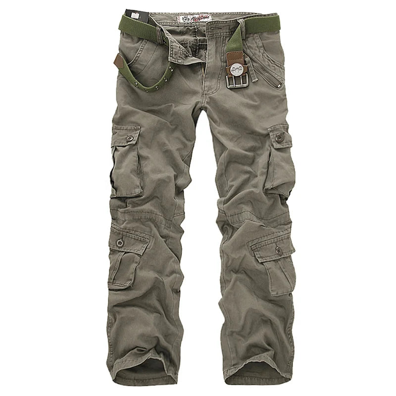 Men's Cargo Pants Casual Loose Multi Pocket Military Pants