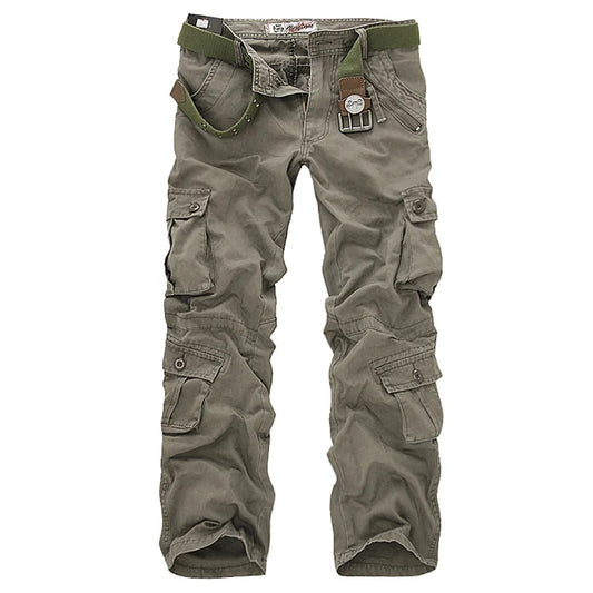 Men's Cargo Pants Casual Loose Multi Pocket Military Pants