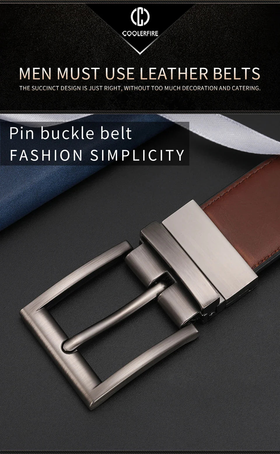 Men Reversible Casual High Quality Belt Man Genuine Leather Belt Male Strap Luxury Trouser Jeans Dress Belt For Men