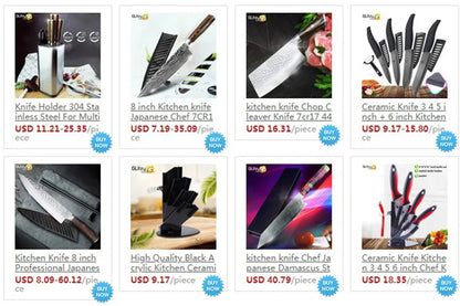 Ceramic Knife Set for Kitchen 3 4 5 6 Inch White Chef Knife Serrated Blade Bread Slicing