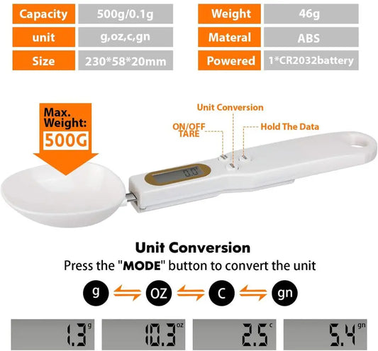 500g/0.1g Kitchen Scales Measuring Cup Baking Accessories LCD Display