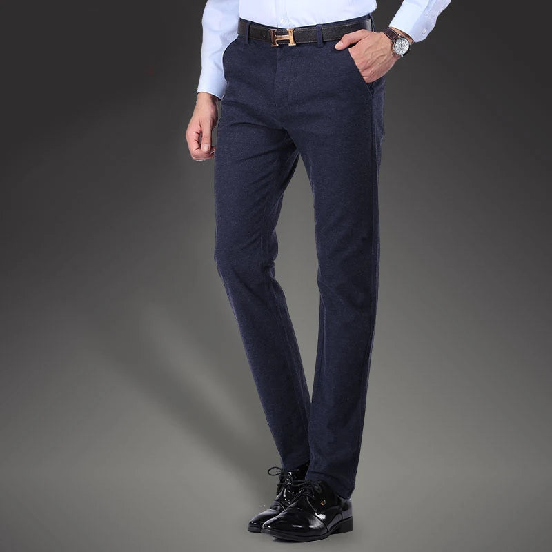 Fashion Korean Comfortable Long Casual Pants Men Business Trousers Mens