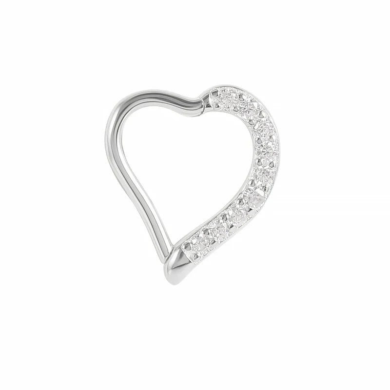 ROXI Multible Crystal Hoop Earrings for Women 2021 925 Sterling Silver Ear Nose Jewelry Earrings Heart Round joyas de plata 925