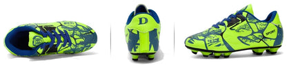 Men Soccer Shoes Fashion Printed Long Spike Children's Football Boots