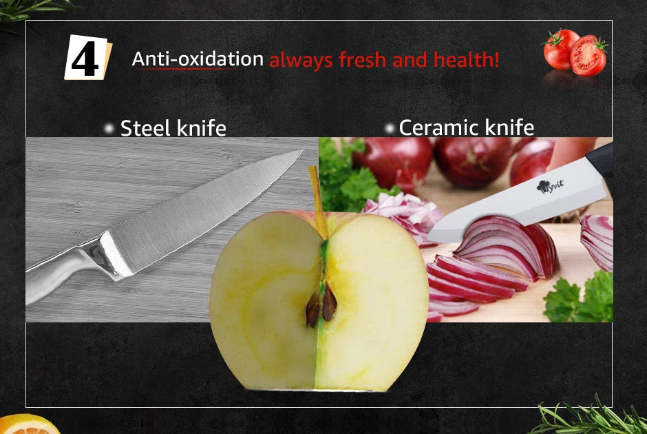 Ceramic Knives with holder fruit utility slicing chef Ceramic knives Kitchen Accessories