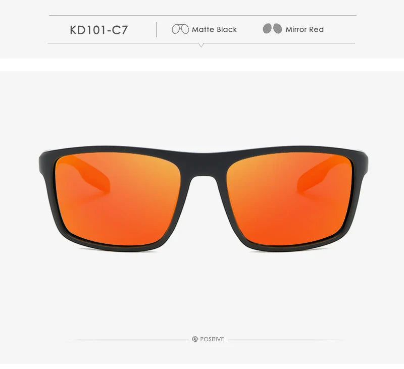 KDEAM Rectangular Ultra Light TR90 Sunglasses Men Polarized Wholesale