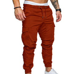 Men's Casual Jogging Pants Solid Color Pocket Pants Sports Pants