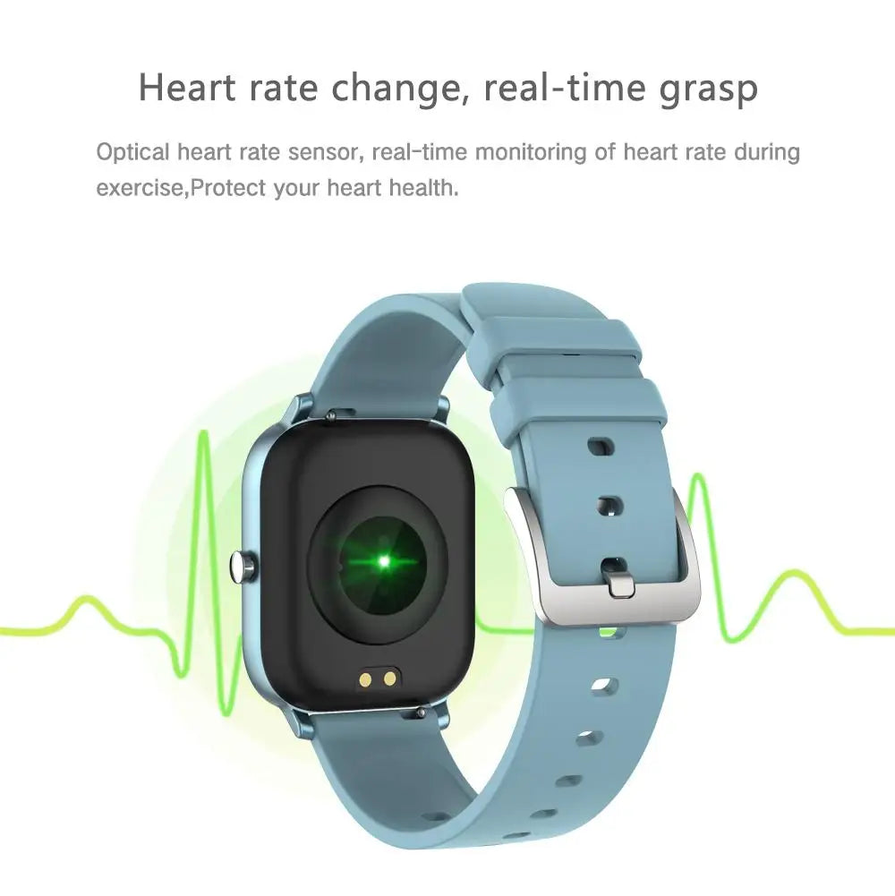 P8 Smart Watch Men Women Heart Rate Blood Pressure Monitor Bluetooth Connect Smartwatch Fitness for Android Sport Watch Smart