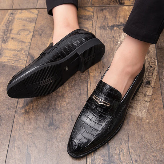 italian shoes casual brands slip on formal luxury shoes dress men loafers