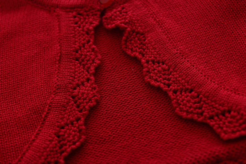 Navy Blue Children Sweater Cardigan Kid Jacket Red Girl Cotton Beach Coat Girls Clothes