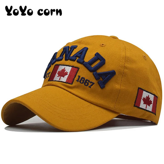 I love canada Washed Cotton Baseball Cap Snapback Hat For Men Women Dad Hat