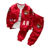 2024 Girls Padded Three Piece Children's Warm Cartoon Hooded Suit Autumn Winter Boys Fashion Casual Comfortable Sets 12M-5 Years