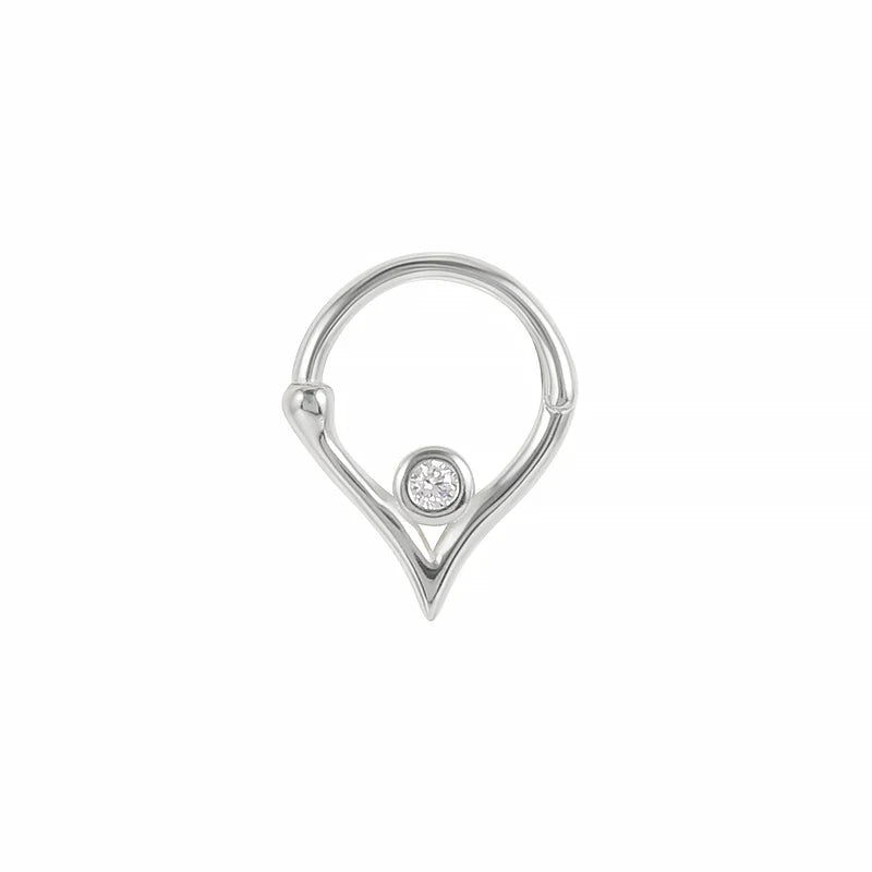 ROXI Multible Crystal Hoop Earrings for Women 2021 925 Sterling Silver Ear Nose Jewelry Earrings Heart Round joyas de plata 925