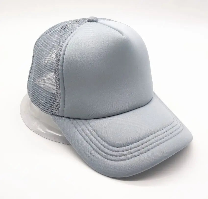 Free Custom Brand LOGO Text Design Personality DIY Trucker Hat AD Baseball Cap Men Women Blank Mesh Adjustable Hat