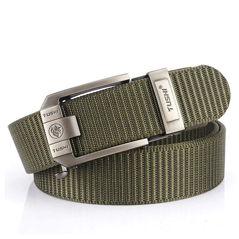 MEDYLA Tactical Belt Nylon Military Army belt Outdoor Metal Buckle Police Heavy Duty men's Training Hunting Belt
