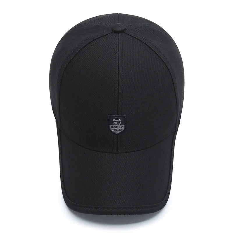 Men Fashion Wild Sunshade Sun Protection Black Baseball Cap For Winter Women Sport Cotton Warm Hats Male Kpop Bone Unisex C35
