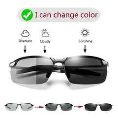 Sunglasses Men Polarized Chameleon Glasses Men Driving Sunglasses