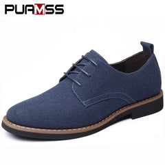 Men Dress Shoes Fashion Men Oxford Leather Shoes Comfortable Formal Shoes