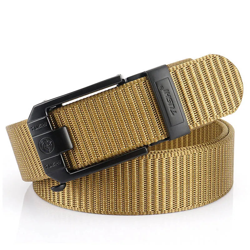 MEDYLA Tactical Belt Nylon Military Army belt Outdoor Metal Buckle Police Heavy Duty men's Training Hunting Belt