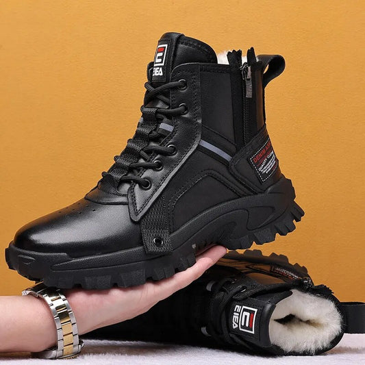 Men Winter Snow Boots Super Warm Men Hiking Boots High Quality Waterproof