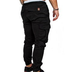 Men's Casual Jogging Pants Solid Color Pocket Pants Sports Pants