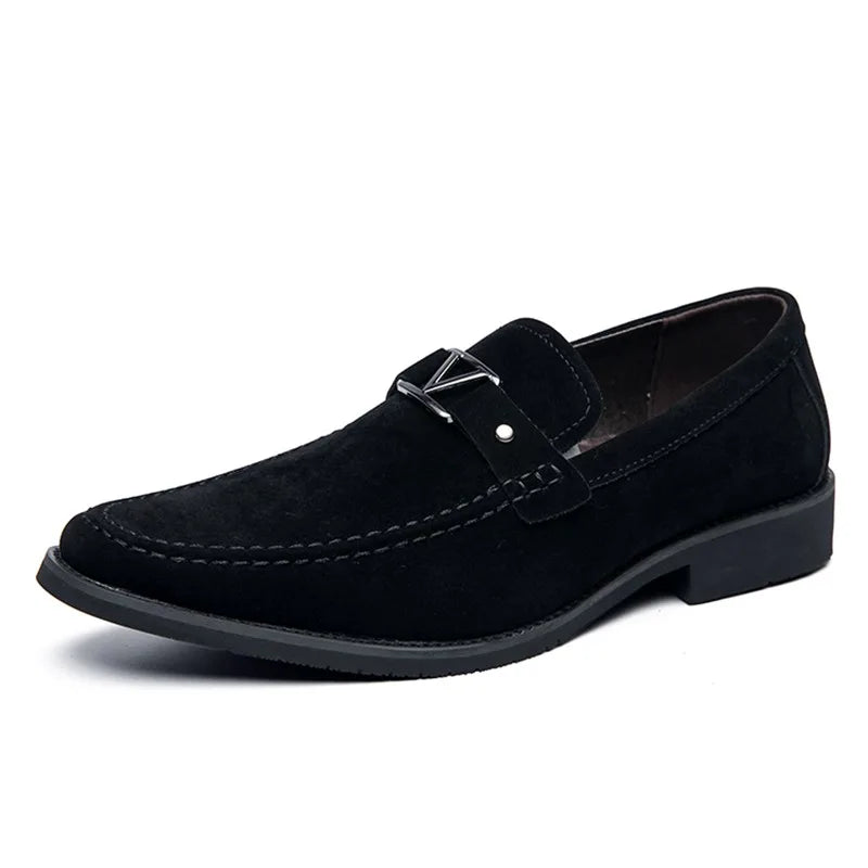 Office Men Dress Shoes Big Size 48 47 Slip On Formal Shoes Casual Business Oxfords Men Pointed Toe Mens Wedding Shoes Black Blue