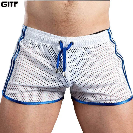 Gym Mens Sport Running Shorts Quick Dry grid Workout Short Pants GYM Wear