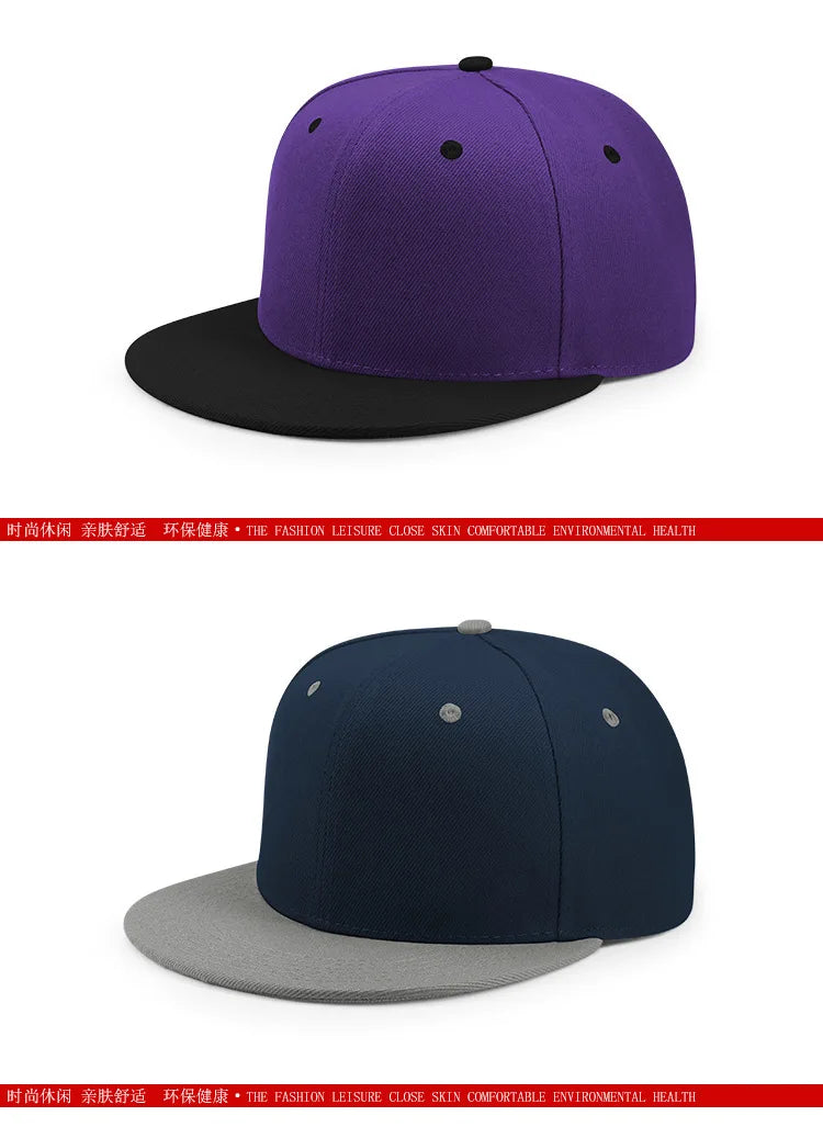 Big Bone Man Plus Size Baseball Caps Adult Flat Peak Hip Hop Fitted Hat Men Women Large Size Snapback Cap size 6 3/4 to size 8