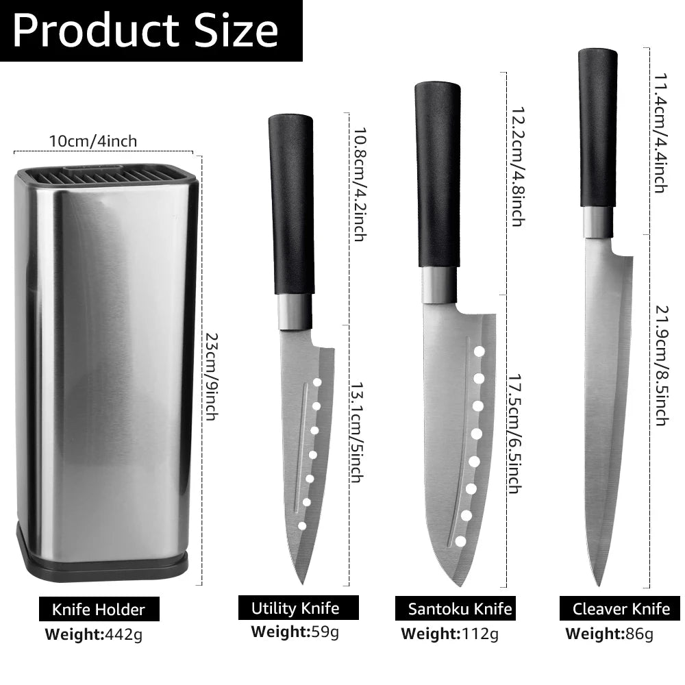 Kitchen Knife 5 7 8 Inch 3CR13 420C High Carbon Stainless Steel Utility Slicing Fruit