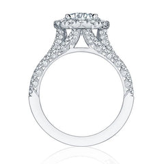 Women Luxury Wedding Rings with Dazzling Round Cubic Zirconia Temperament