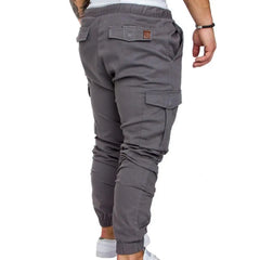 Men's Casual Jogging Pants Solid Color Pocket Pants Sports Pants