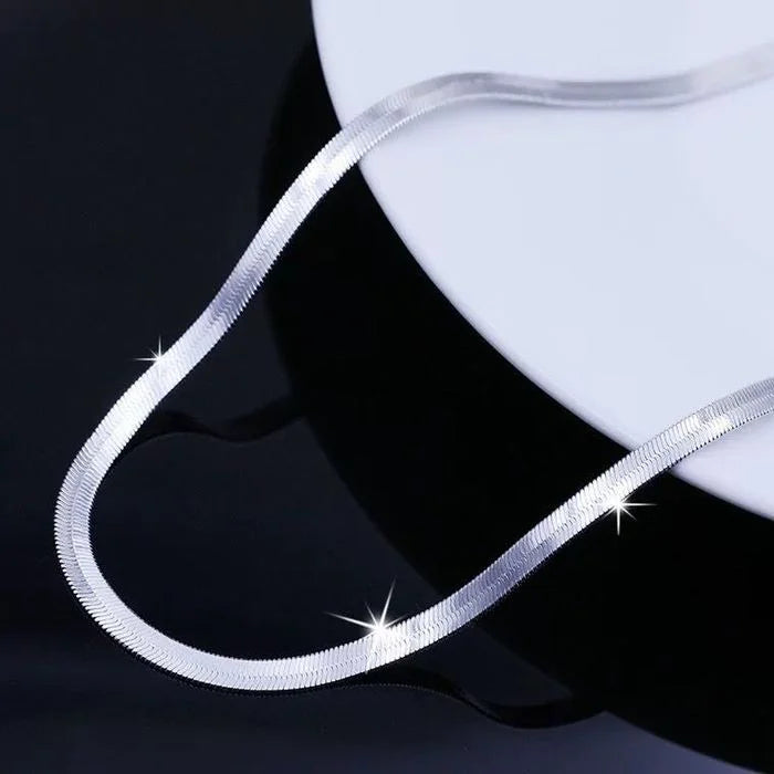 silver 18K Gold 4MM chain Necklace for Women Luxury Jewelry wedding gift choker