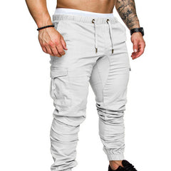 Men's Casual Jogging Pants Solid Color Pocket Pants Sports Pants