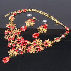 Multiple Colors Water Drop Wedding Bridal Formal Party Prom Jewelry Sets