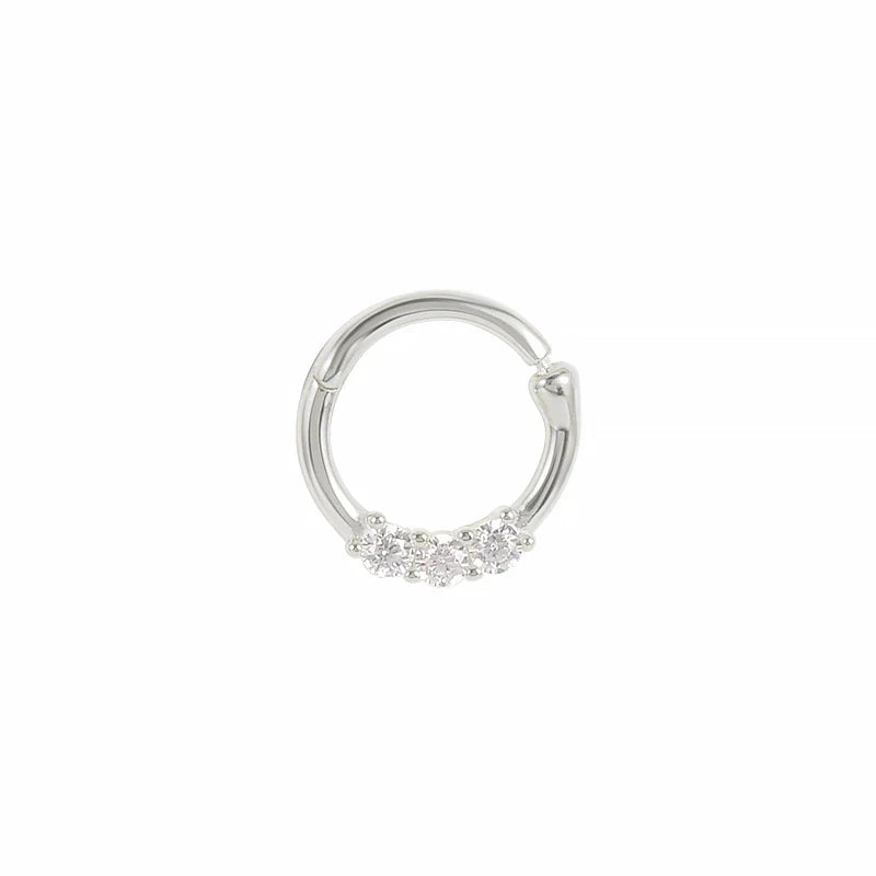 ROXI Multible Crystal Hoop Earrings for Women 2021 925 Sterling Silver Ear Nose Jewelry Earrings Heart Round joyas de plata 925