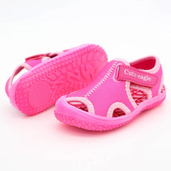 Children's sandals boys beach shoes solid bottom soft wear non-slip girls baby