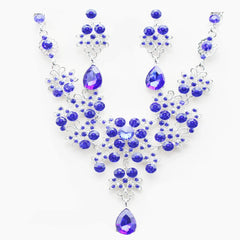 Multiple Colors Water Drop Wedding Bridal Formal Party Prom Jewelry Sets