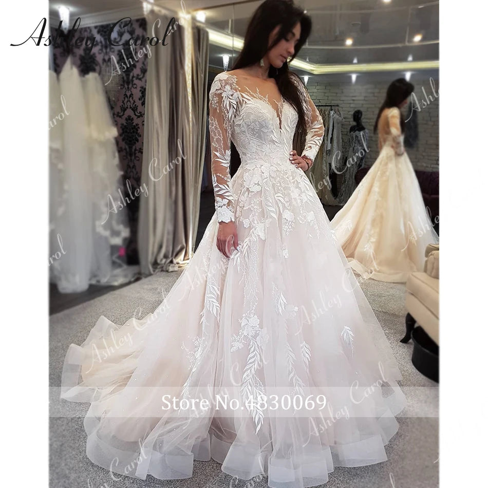 White Bridesmaid Dresses: Wedding Dresses For Women Appliques Tulle Backless