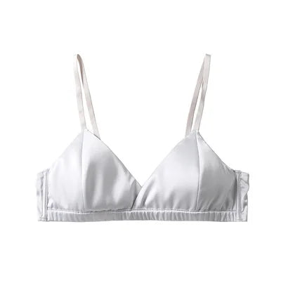 Women Wire Free Silk Bras Natural Silk Lining 3/4 Cups Everyday wear Bra