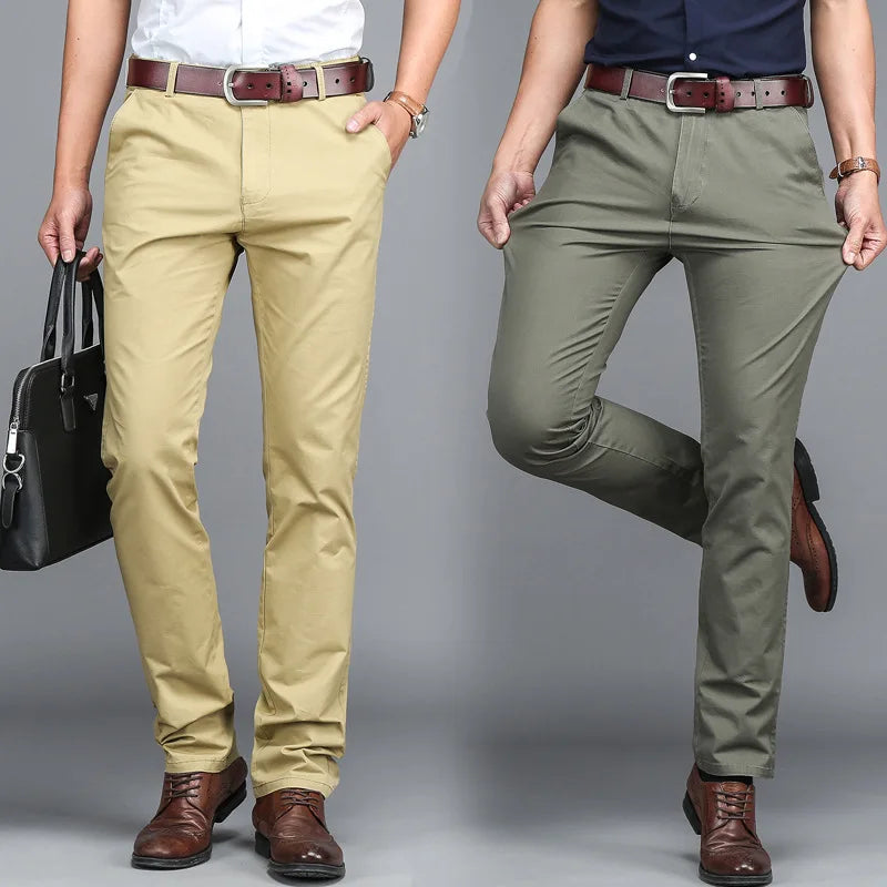 High Quality Mens Suit Pants Business Casual Dress Long Pant Men Classic Straight