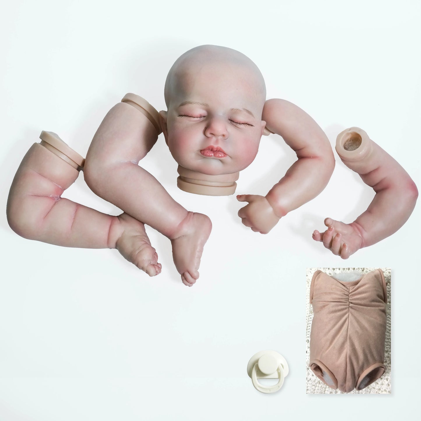 19inch Finished Doll Size Already Painted Kits Loulou Very Lifelike With Many Details Veins same As picture with Extra Body
