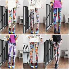 Fashion Leggings Casual and Colorful Leg Warmer Fit Most Sizes Leggins Pants