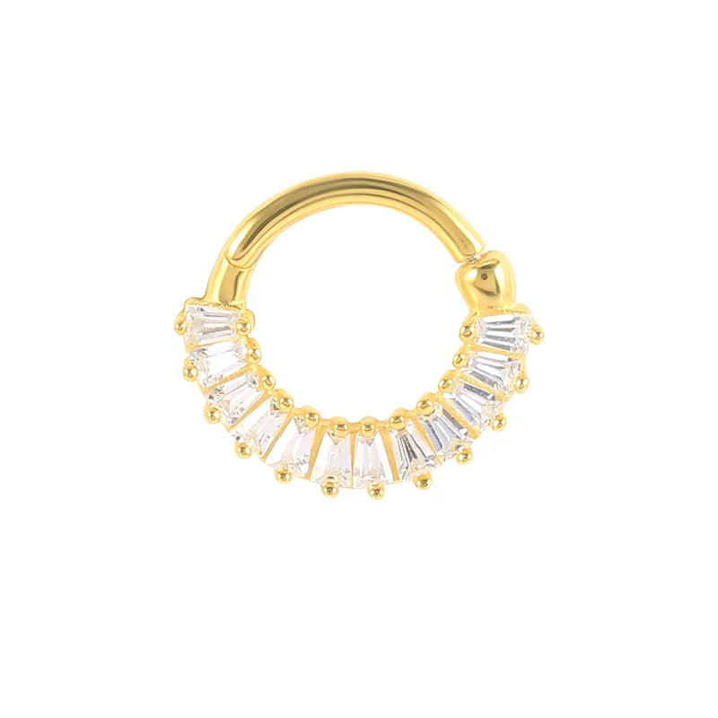 ROXI Multible Crystal Hoop Earrings for Women 2021 925 Sterling Silver Ear Nose Jewelry Earrings Heart Round joyas de plata 925
