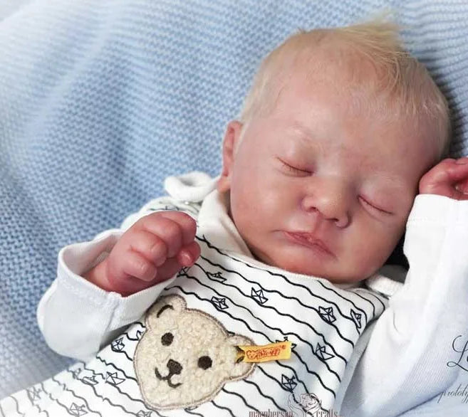 NPK Clearance 19inch Newborn Baby Reborn Doll Kit  Baby Kai Lifelike Soft Touch Fresh color Unfinished Doll Parts